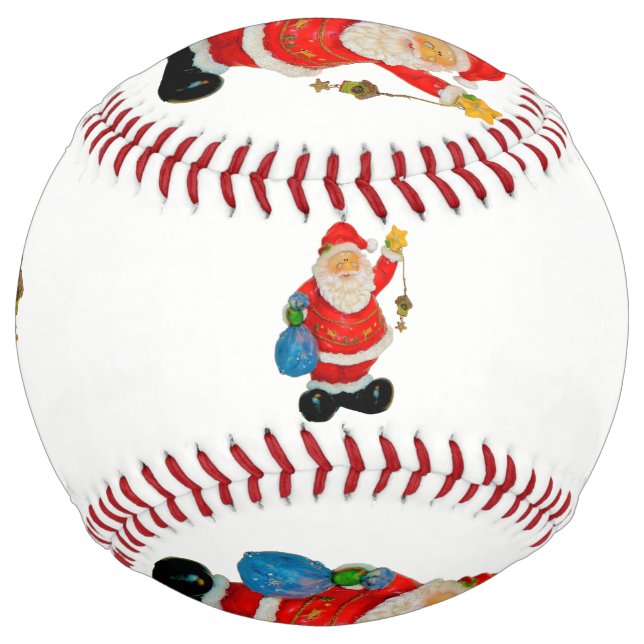 Balle De Softball Père Noël Kris Kringle (Devant)