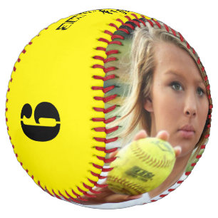 Balle De Softball Photo/Nom/Équipe/Poste/Numéro PERSONNALISÉ