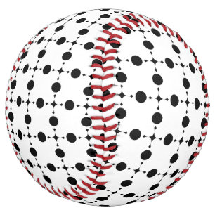 Balle De Softball Points noirs, Motif à pois, Points, Pointillé
