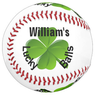 Balle De Softball Porte-feuille personnalisée Lucky