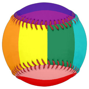 Balle De Softball Premier drapeau Rainbow Pride