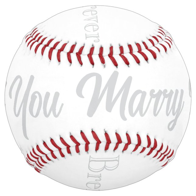 Balle De Softball Proposition de mariage Softball HAMbyWG (Devant)