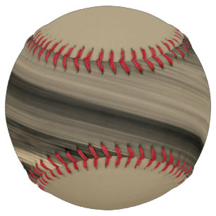 Balle De Softball Rayure marron subtile