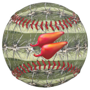 Balle De Softball Red Chili Peppers cactus softball