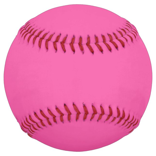 Balle De Softball Rose chaud clair clair (Devant)