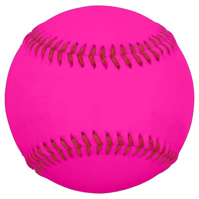 Balle De Softball Rose chaud solide (Devant)