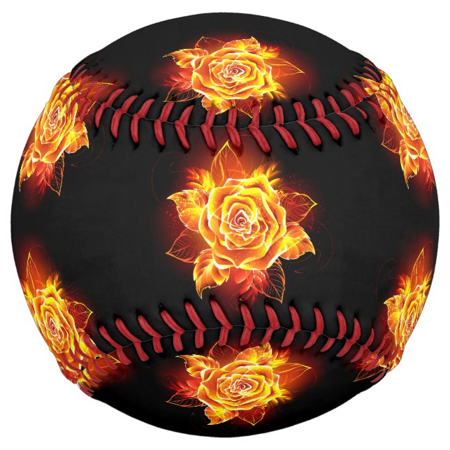 Balle De Softball Rose incendie en floraison (Devant)
