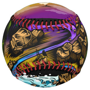 Balle De Softball Scène extérieure