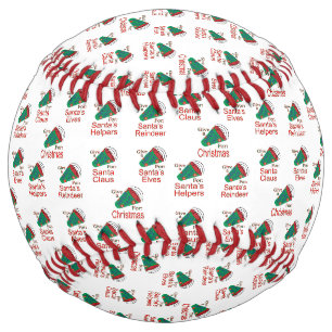 Balle De Softball Shout Out pour Père Noël, Elfes & Reindeer