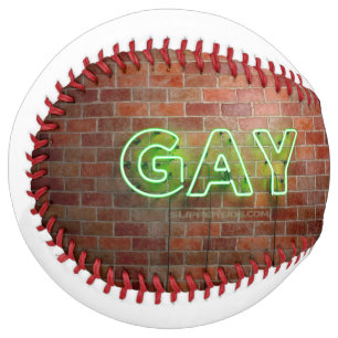 Balle De Softball SlipperyJoe illuminé néon gay signe lumineux vif
