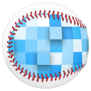 Balle De Softball SlipperyJoe's carré artwork mosaïque moderne trois