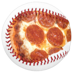 Balle De Softball SlipperyJoe's classique pepperoni pizza tranche fo