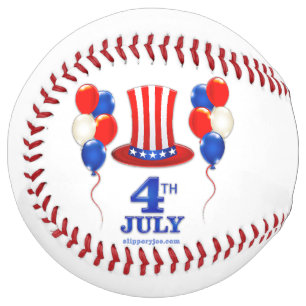 Balle De Softball SlipperyJoe's fête d'indépendance du 4 juillet cla