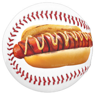 Balle De Softball SlipperyJoe's hot dog ambiance estivale BBQ niché