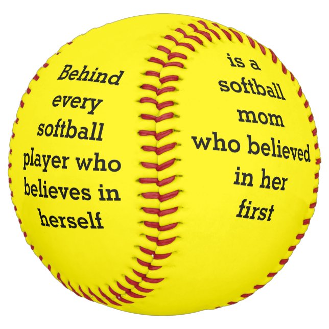 Balle De Softball Softball cadeau pour maman softball (Incliné)