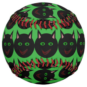 Balle De Softball Softball Chat Noir Halloween