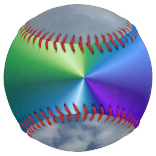 Balle De Softball Softball "Couleur & Nuages"