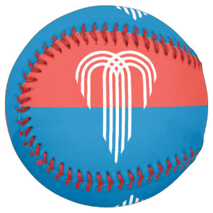Balle De Softball Softball patriotique avec drapeau de Kansas City