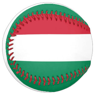 Balle De Softball Softball patriotique avec drapeau de la Hongrie