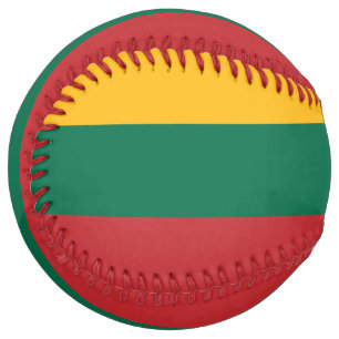 Balle De Softball Softball patriotique avec drapeau de Lituanie