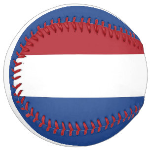 Balle De Softball Softball patriotique avec drapeau de Pays-Bas