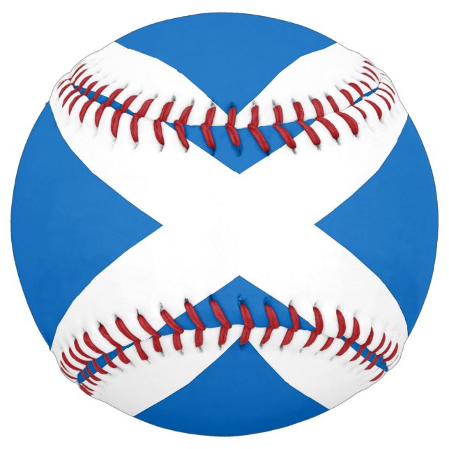Balle De Softball Softball patriotique avec drapeau d'Ecosse (Devant)