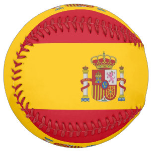 Balle De Softball Softball patriotique avec drapeau d'Espagne