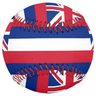 Balle De Softball Softball patriotique avec drapeau d'Hawaii, États-