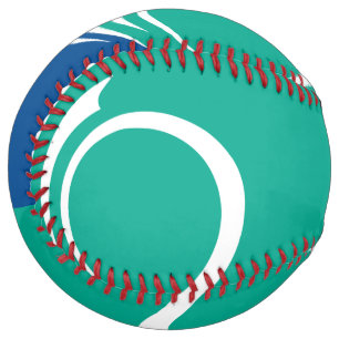 Balle De Softball Softball patriotique avec drapeau d'Ottawa, Canada