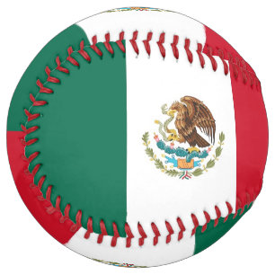 Balle De Softball Softball patriotique avec drapeau du Mexique