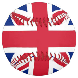 Balle De Softball Softball patriotique avec drapeau du Royaume-Uni