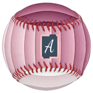 Balle De Softball Softball Vertical Monogramme Personnalisé avec Dég