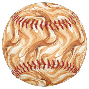 Balle De Softball Spirales de bonbons au caramel crémeux