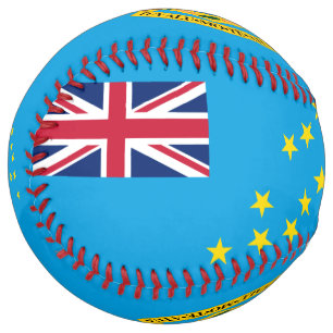 Balle De Softball Tuvalu Drapeau et armoiries patriotique