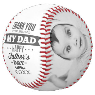Balle De Softball Unique Fathers Day Personalized Black White
