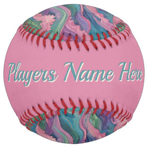 Balle De Softball Vagues de Sirène (personnalisées)