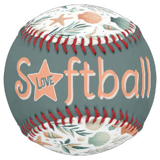 Balle De Softball Vie marine sereine (personnaliser)
