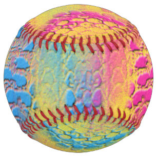 Balle De Softball VIOLET LACE - numérique - art fractal -