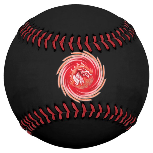 Balle De Softball Wild Wolf Whirling black sofball (Devant)