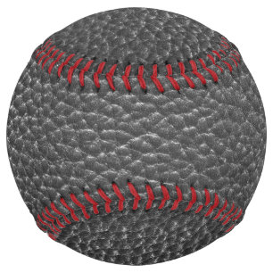 Balle De Softball Worn Black Faux Leather