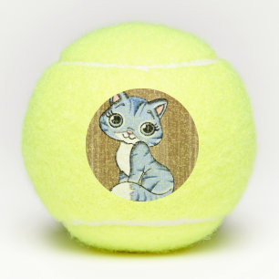 Balle de tennis de chat