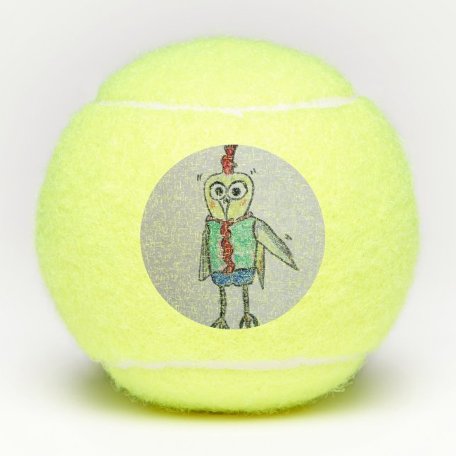 Balle de tennis de poulet (Devant)