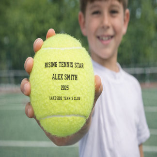 Balle de tennis junior personnalisée pour jeune ét