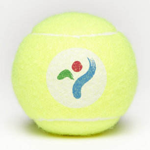 Balle de tennis patriotique avec drapeau de Séoul