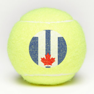 Balle de tennis patriotique avec drapeau de Toront