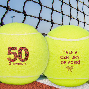 balle de tennis pour 50e anniversaire léopard numé
