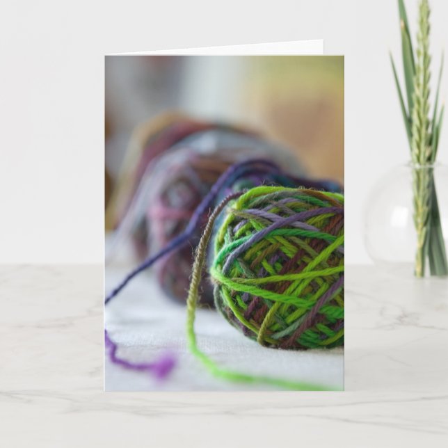 Bälle der Garn-Karte Karte (Vorderseite)