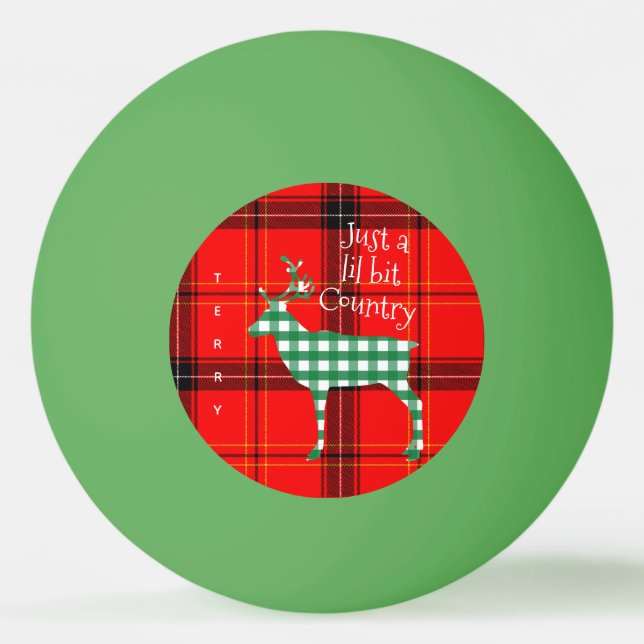 BÄLLE DES WEIHNACHTSKlingeln-PONG Tischtennisball (Vorderseite)