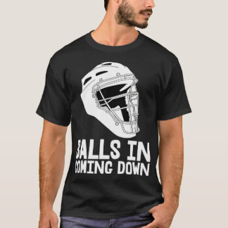 Bälle im Baseball-Bekleidungsgeschäft T-Shirt