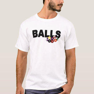 Bälle vereinigen weißen T - Shirt S M L XL 1X 2X